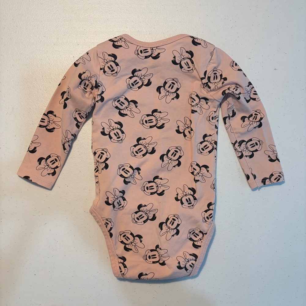 Disney 6-9M Pink Minnie Mouse Onesie - Picture 2 of 4